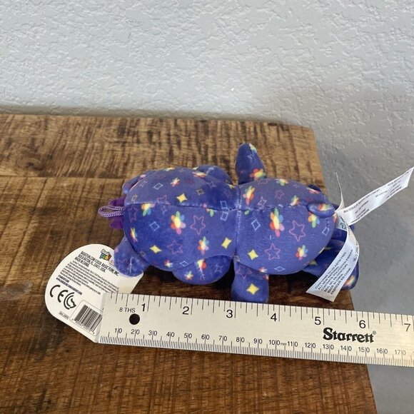 2020 CARE BEARS Plush HARMONY BEAR 6” Purple Winking Rainbow Toy - Picture 8 of 9